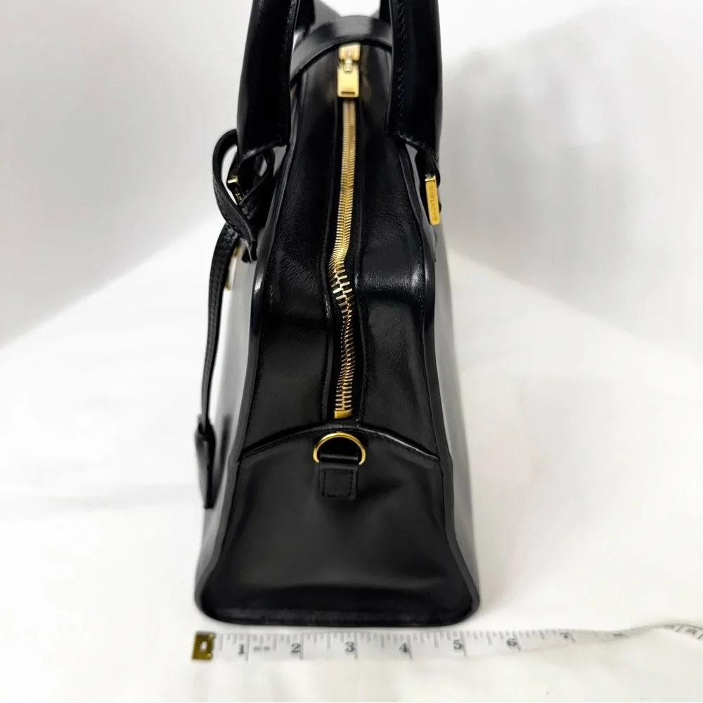 YSL Baby Cabas Black Leather Bag